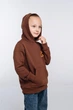 Худі з лого для дівчаток Ginger Cat 110 Коричневий - зображення 4