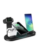 Беспроводная зарядная док-станция 15W 4в1 Smart Fast Wireless Charger универсвльная для iPhone, Android, Apple Watch, ApplePods, AirPods, Samsung и всех телефонов, наушников, смарт-часов с функцией беспроводной зарядки Qi - изображение 1