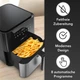 Мультипечь аэрофритюрница Clatronic Hot Air Fryer XXL 5.0 л с сенсорным управлением (FR 3782 H) - изображение 2