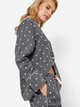 Piżama (koszula + spodnie) Aruelle Joy pajama long L Szara (5905616143255) - obraz 4