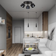 Потолочная люстра с 3 плафонами в стиле лофт "Loft Trio Light" (52-X187F2-3 BK (300)) - изображение 5