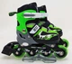 Роликові коньки дитячі розсувні Best Roller 16540-S розмір 30-33 PU колеса зі світлом переставні Зелений - зображення 3
