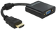 Адаптер Delock HDMI-A male - VGA female (4043619655120) - зображення 1