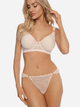 Majtki bikini damskie koronkowe Esotiq 41448-08X XL Beżowe (5903972263570) - obraz 3