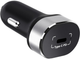 Ładowarka samochodowa Winner Group 1 x USB-C 20 W Black (8591194092442) - obraz 1