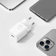 Мережевий зарядний пристрій Baseus 30W Super Si Quick Charger 1C PD3.0 30W Type-C 3A Білий - зображення 6