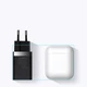 Мережевий зарядний пристрій Baseus 30W Super Si Pro Quick Charger QC3.0+PD3.0 30W USB+Type-C 3A Чорний - зображення 8