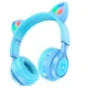 Bluetooth гарнітура HOCO W39 | BT5.3, AUX, 10H, 85db, LED | blue - зображення 1