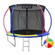 Батут Atleto 312 см с внутренней сеткой multikolor - изображение 1