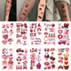 Набор "Любовь №2" из 10 временных тату по 12*7 см (Love-tattoo-mini-set-2-10) - изображение 1
