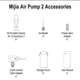 Насос электрический компрессор Xiaomi MiJia Air Pump 2 - изображение 3