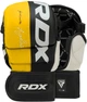 Перчатки для ММА (Греплинговые перчатки) RDX T6 Plus Rex Yellow XL (капа в комплекте) (GGR-T6Y-XL+) - изображение 4