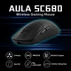 Геймерська акумуляторна бездротова (Bluetooth + 2,4G) миша AULA SC680, PixArt PAW3395, 26000DPI, Black-ЧОРНИЙ (SC680B) - изображение 6