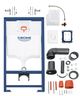 Инсталляция GROHE Rapid SL 38722001 с панелью смыва Skate Air 38505SH0 + унитаз LAUFEN Pro Rimless H8669510000001 с сиденьем Soft Close дюропласт - изображение 8