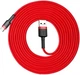 Кабель Baseus Cafule USB - Type-C 2.0A/3m (CATKLF-U09) (Red) - зображення 5