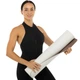 Коврик для фитнеса и йоги Bloom Flowers Yoga Mat 7031 размер 183x66x0,7см White-Brown - изображение 8