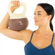 Гиря мягкая для фитнеса Bloom Soft Kettlebell 7012-6 вес 6кг White-Brown - изображение 10