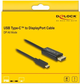 Kabel Delock USB Type-C - DP/DP-Alt Mode 4K 1 m Black (4043619837090) - obraz 3