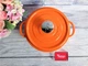 Кастрюля чугунная эмалированная 2,3л с крышкой Orange 20x9,5см - изображение 2