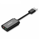 Звуковая карта Ugreen US205 USB AUX jack TRS Mic + Ear ALC4042 Black (30724) - изображение 3