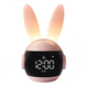Аккумуляторний нічник-часи VHG F9, Rabbit Alarm Clock and Night Light, Pink - зображення 1