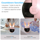 Аккумуляторний нічник-часи VHG F9, Rabbit Alarm Clock and Night Light, Pink - зображення 3