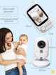Электронная видеоняня Baby Monitor VB603 с датчиком звука/ радионяня с измерением температуры+ гибкий держатель для камеры - изображение 6