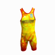 Трико борцовское Adidas UWW Ukraine Yellow/Red S - изображение 1