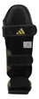 Защита голени и стопы для кикбоксинга Adidas Super Pro Shin Instep Guards WAKO (ADIKBSI300) Black/Gold M - изображение 5
