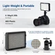 Накамерный видеосвет LED — PT-176S 5 COLORS (11W/1320LM/LED176 PCS/3200K-5600K)LED DISPLAY BATTERY NP-F550+CHARGER - изображение 3