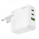 Сетевое зарядное устройство 65W GaN 2PD QC 3.0 Hoco C115A — White - изображение 4