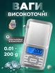 Карманные электронные высокоточные ювелирные мини весы Pocket Scale MH-200 точностью в 0,01 - изображение 1