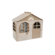 Игровой домик со шторками Doloni Toys 02550-s01eco 78х128х119 см бежевый - изображение 1