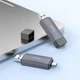 Картридер Hoco HB45 Spirit 2в1 USB 3.0 + Type-C для SD/TF - изображение 3