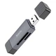 Картридер Hoco HB45 Spirit 2в1 USB 3.0 + Type-C для SD/TF - изображение 4