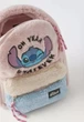 Плюшевый детский рюкзак STITCH мягкая мини сумка - рюкзачок для ребенка с регулируемыми лямками, 27x22x8 см, розовый (96597592) - изображение 2