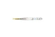 Пинцет для бровей Beauty LUXURY P-04 прямой, золотой (4820125713144) - изображение 2