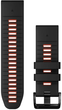 Ремінець Garmin QuickFit Silicone Band 26mm Black/Flame Red (010-13281-06) - зображення 1