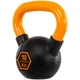Гиря тренировочная цельная обрезиненная с окрашенной ручкой LiveUp Urethane competition kettlebell UAZE5336-10 10кг (чугун, черный-оранжевый) - изображение 2