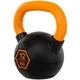 Гиря тренировочная цельная обрезиненная с окрашенной ручкой LiveUp Urethane competition kettlebell UAZE5336-12 12кг (чугун, черный-оранжевый) - изображение 2