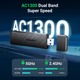 Адаптер Wi-Fi UGREEN CM492 (AC1300M) двухдиапазонный 1300Mbps 2.4/5Ghz (50340) - изображение 4