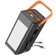 УМБ портативне зарядне Power Bank HOCO Action DB49 100000mAh із вбудованими кабелями, чорне - зображення 1