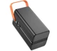 УМБ портативне зарядне Power Bank HOCO Action DB49 100000mAh із вбудованими кабелями, чорне - зображення 3