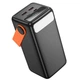 УМБ портативне зарядне Power Bank Borofone Magnifico BJ66A 50000mAh, 2USB, Type-C, QC, чорне - зображення 6