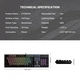 Клавиатура Игровая Fantech ATOM MK886V2 Blue Switch Черный/Серый - изображение 2