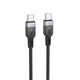 Кабель Hoco X109 Energy 60W silicone charging data cable Type-C to Type-C (L-3M) Black - изображение 1
