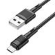 Кабель Micro-USB посилений HOCO X83 Victory 1 метр чорний (6931474770882) - зображення 4