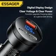 Зарядка в прикурювач ESSAGER USB A 2 type-C 105 Watt швидка зарядка QC3.0 - зображення 8