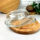 Скляна масляна з кришкою Pasabahce Basic Butter Bowl - зображення 4
