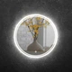 Зеркало настенное D:D безрамное круглое с Led-подсветкой 550 мм с сенсорной кнопкой (с выключателем) (BRL D 10 550 home) - изображение 2